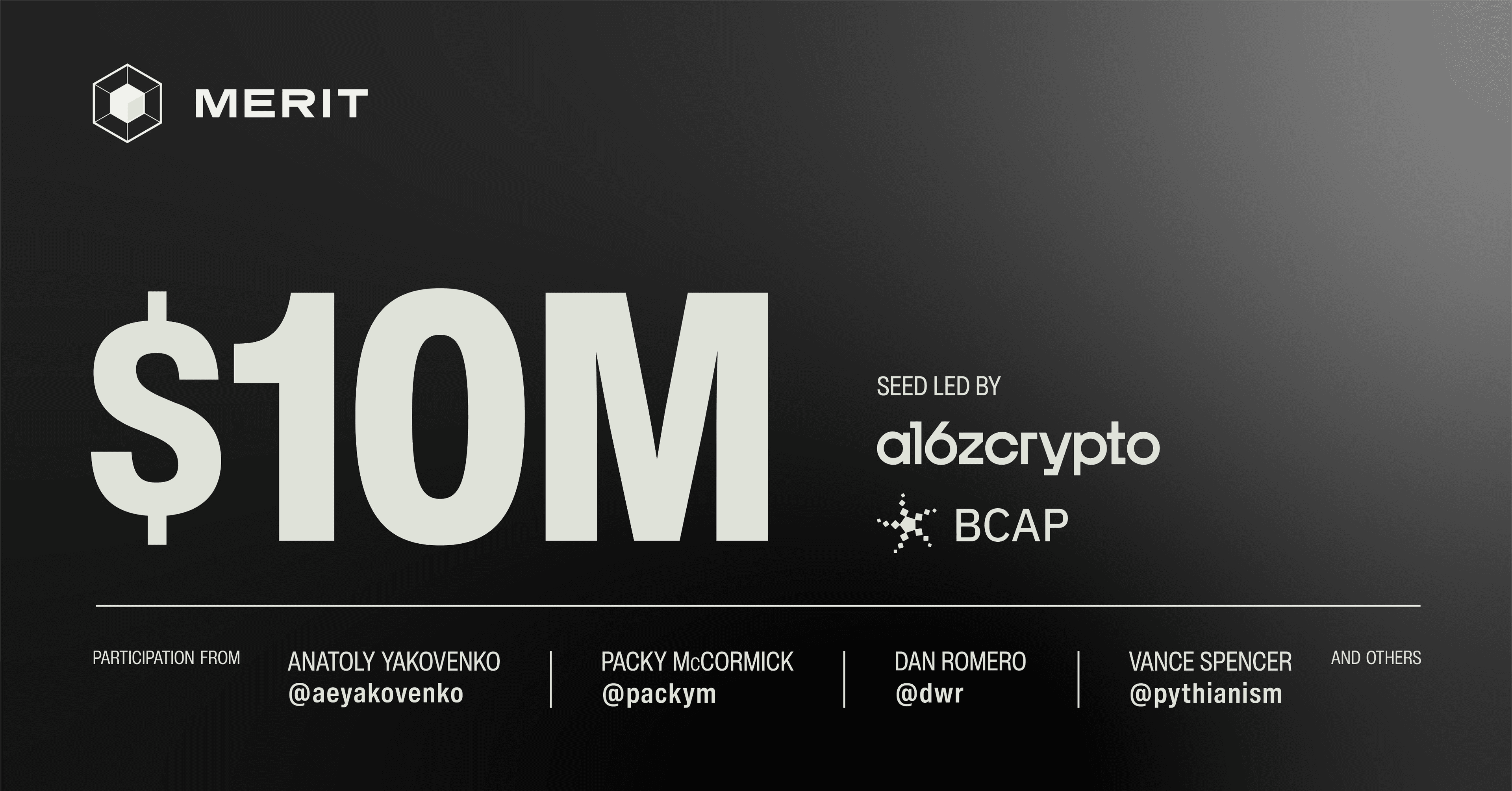 Announcing Our $10M Seed Round